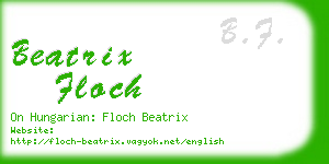 beatrix floch business card